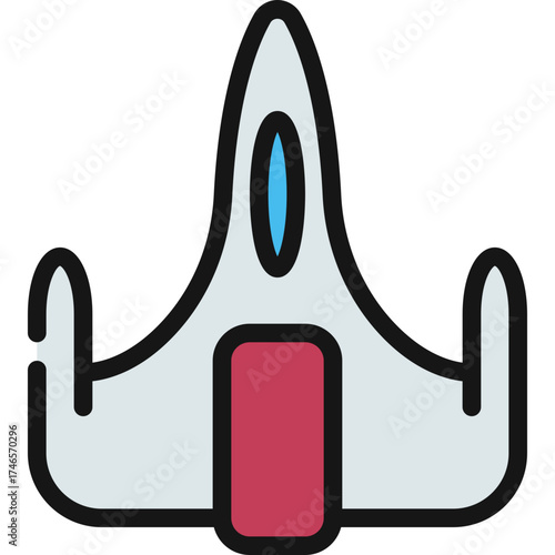 Sci Fi Space Ship Icon