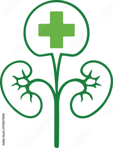 Natural health care logo design featuring a green cross integrated with leaf elements, symbolizing wellness, herbal medicine, and eco healthcare.