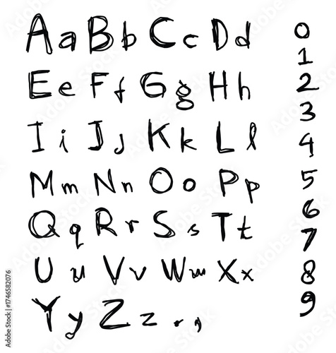 bundle of font hand lettering