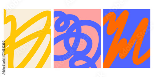 A set of abstract backgrounds for posters and postcards