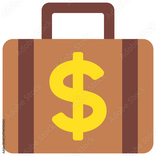 Money Business Briefcase Icon