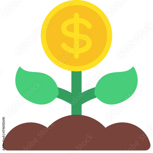 Organic Money Growth Icon