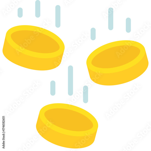 Falling Coins Icon