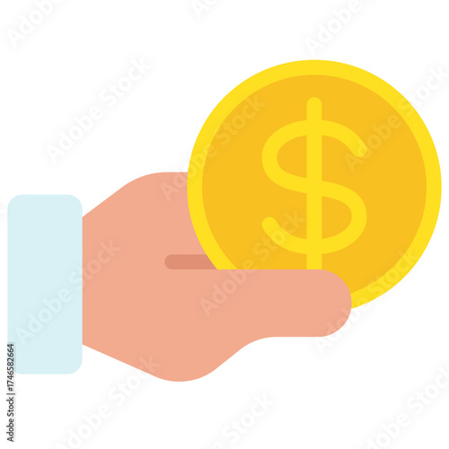 Give Money Coin Icon