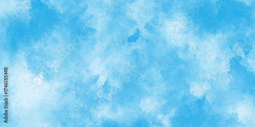 abstract blue watercolor splash stroke background,watercolor paper textured for design template,Digital paint for template or any design,Light blue background with watercolor.