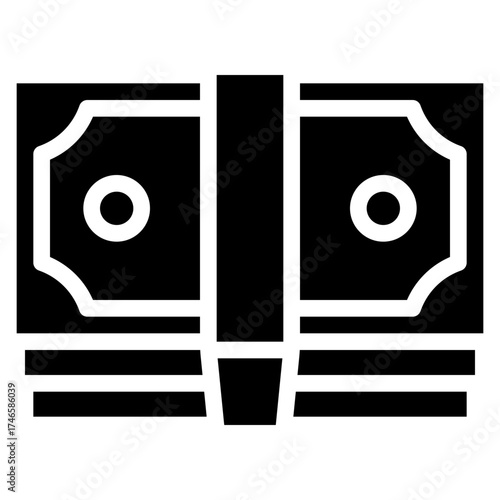 Cash Notes Stack Icon