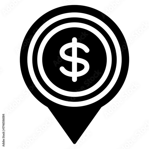 Money Location Pin Icon