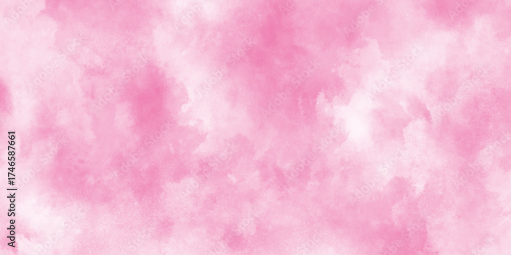 Fototapeta premium Abstract pink watercolor background,Paint brush paper textured stain canvas element,Acrylic shinny pink flowing ink grunge texture,watercolor bleed and fringe with vibrant distressed grunge texture,