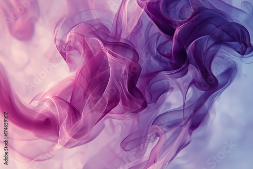Swirling purple smoke creates a soft, ethereal, abstract background. Perfect for adding a touch of magic and mystery to your designs.