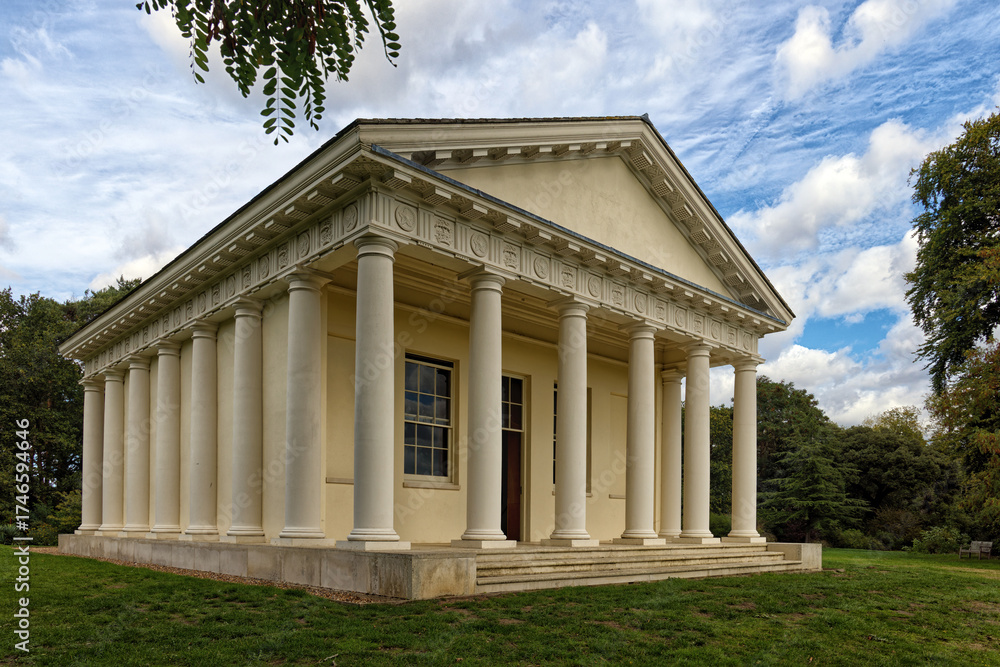 Fototapeta premium The Temple of Bacchus at Painshill Park Cobham Surrey England UK 