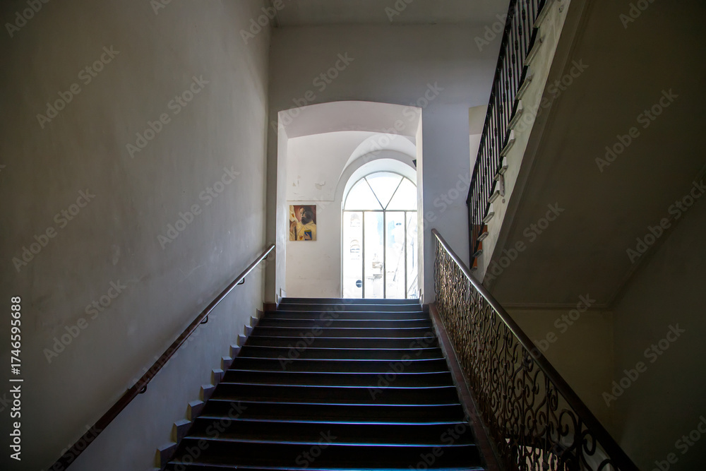 Fototapeta premium stairway to the church