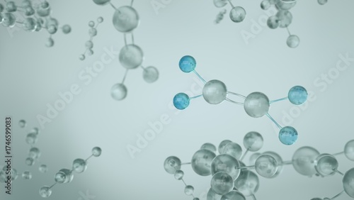Foto Ethylene, ethane, C2H4 molecule