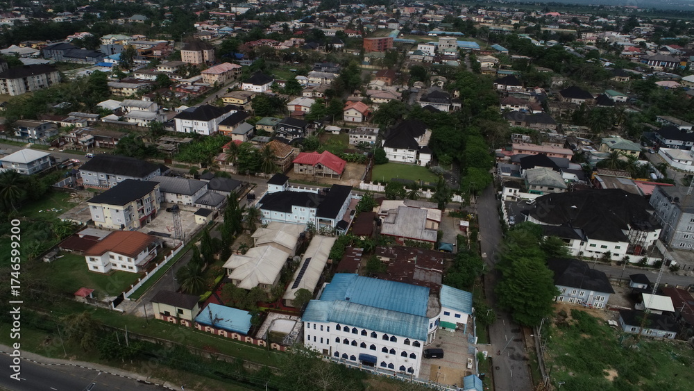 Fototapeta premium Aerial Shot of Nigeria Capital