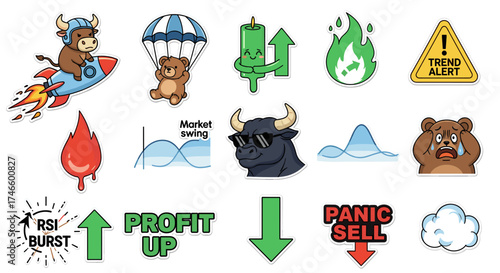 An illustrated smartphone displays a wishlist interface with icons representing cloud storage, video playback, user profiles, and growth, suggesting online shopping and digital concepts.