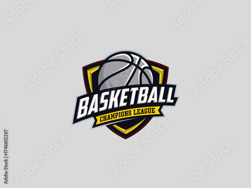 Basketball  logo design vector template 