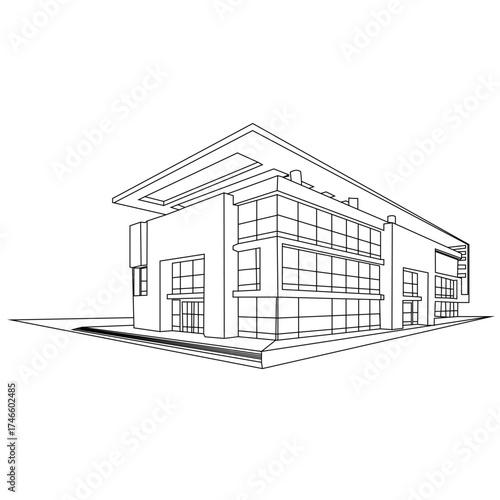 Modern high-rise residential apartment building with minimalist architectural design, clean lines, glass balconies, and vertical greenery. Elegant urban lifestyle concept with natural light and sustai