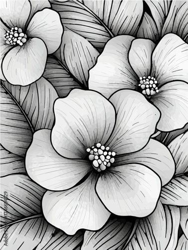 Aus der Serie: Coloring Page - vectorized - From Flowers to Graffiti, Vacation, Fun, Drinks and Animals - Package