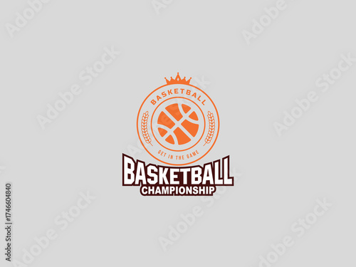 Basketball  logo design vector template 
