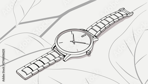 A Stylish Wristwatch Illustration.