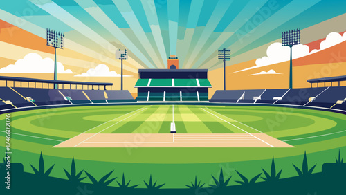 football field and stadium