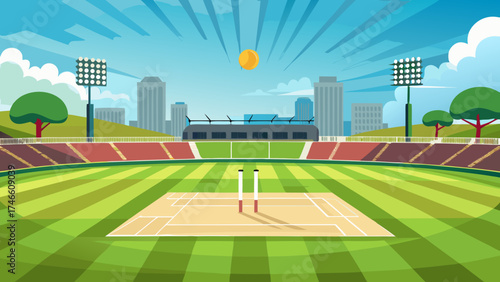 football field and stadium