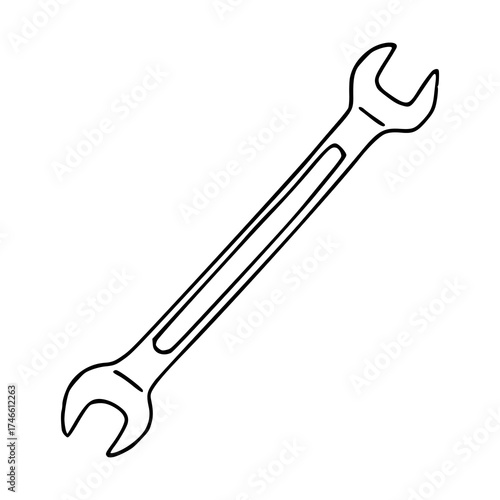 mechanic's spanner repair tool illustration