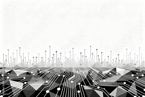 Abstract circuit board pattern