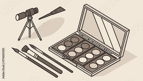 Makeup Art Supplies Set.