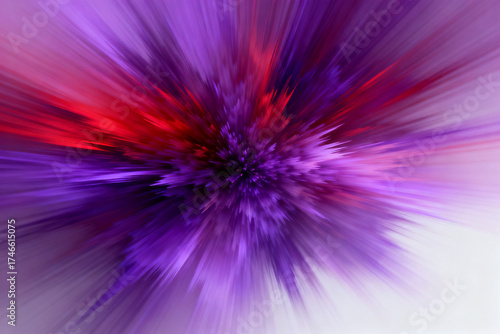 Abstract colorful radial burst