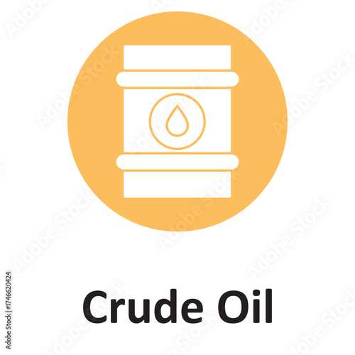 Crude oil Vector icon which can easily modify or edit
