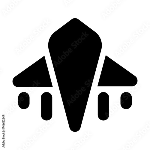 Airplane Filled Icon