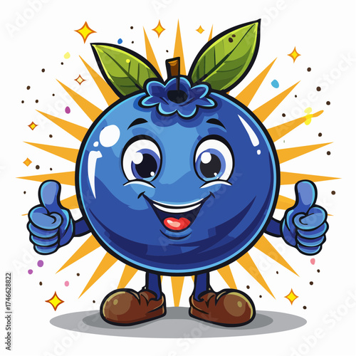 Lustige Blaubeere