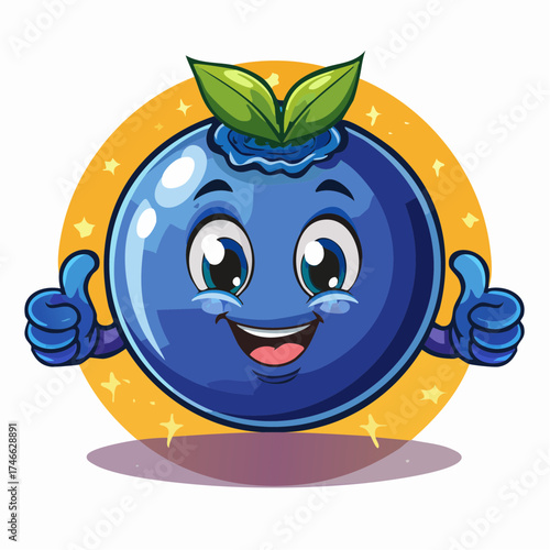Lustige Blaubeere