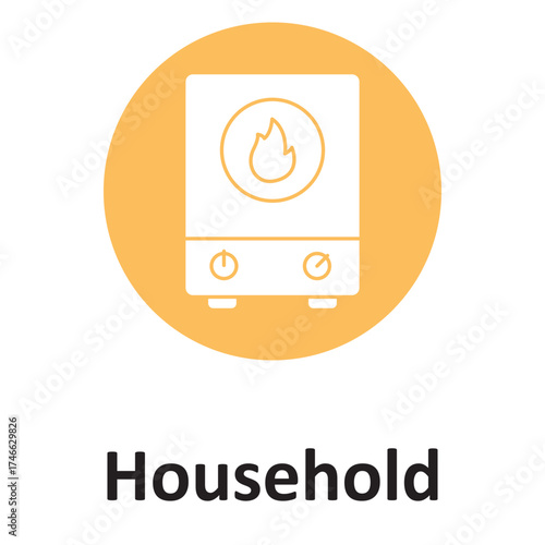 Household appliance Vector icon which can easily modify or edit