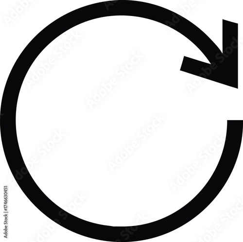 Circular arrow pointing to the right