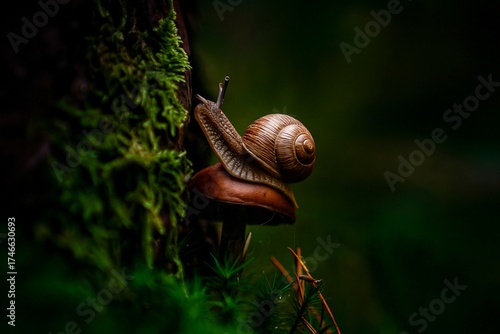 snail on a leaf