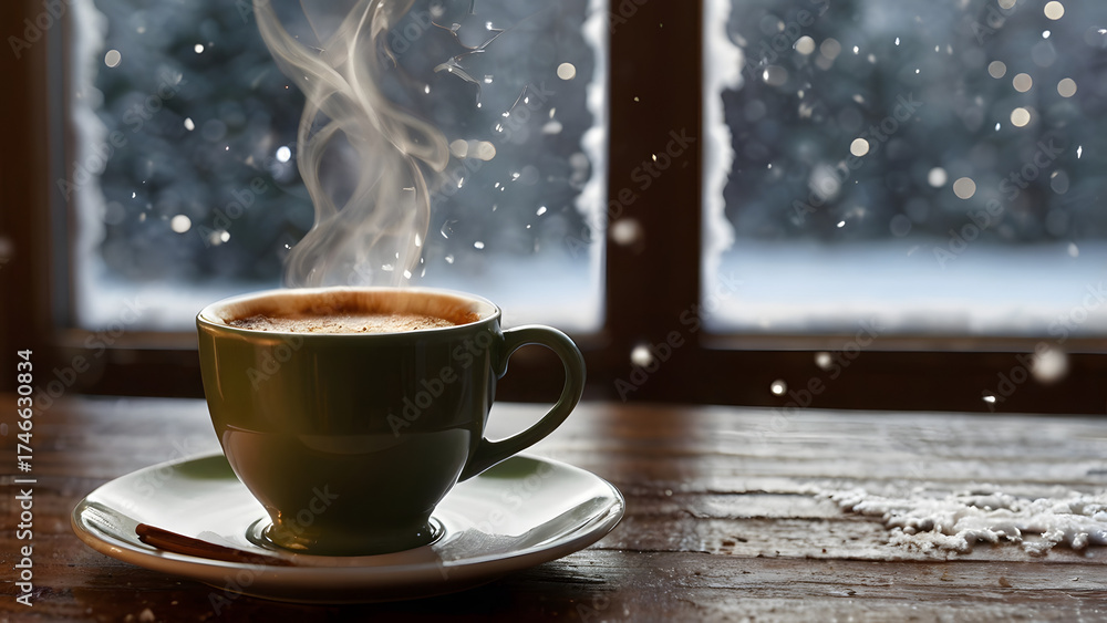 Fototapeta premium pouring coffee into a cup