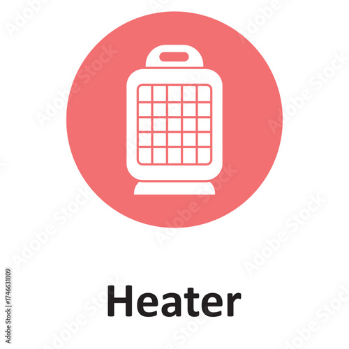 Heater Vector icon which can easily modify or edit