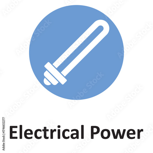Electric energy Vector icon which can easily modify or edit