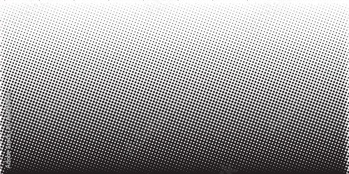 Halftone gradient background or overlay. Dotted gradient, smooth dots spraying and halftones dot background horizontal geometric pattern. eps10 vector