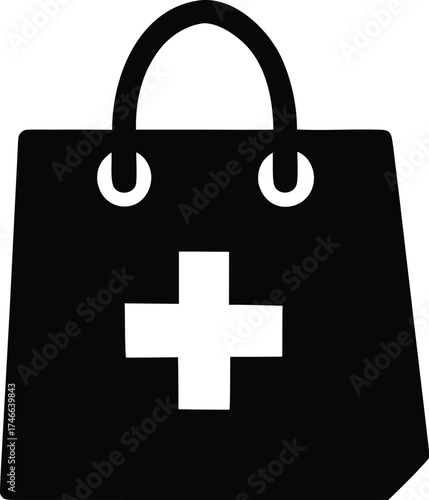 Medical Shopping Bag Icon