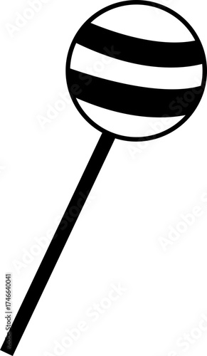 Lollipop sweet icon. Simple illustration of lollipop sweet vector icon for web design isolated
