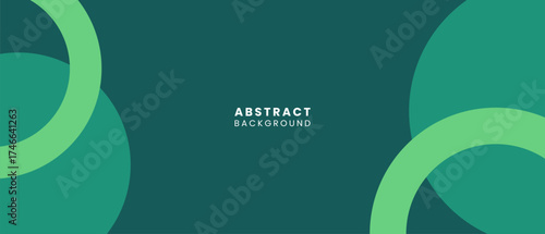 Abstract Circle Green Background for Banner or Template Design