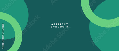 Abstract Circle Green Background for Banner or Template Design