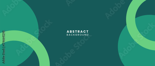 Abstract Circle Green Background for Banner or Template Design