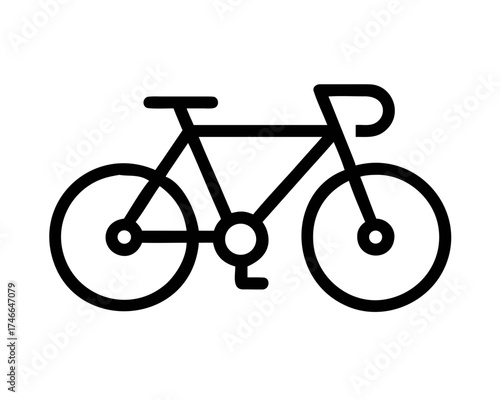 Bicycle icon representing cycling and transportation