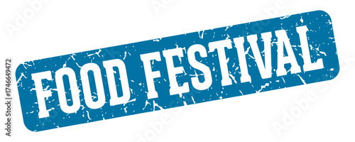 food festival rectangular sign. food festival stamp