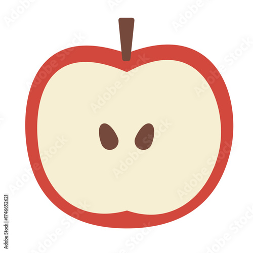 Apple icon for banners, cards, flyers, social media wallpapers, etc. Vector illustrations