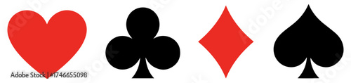 playing card suit vector deck
