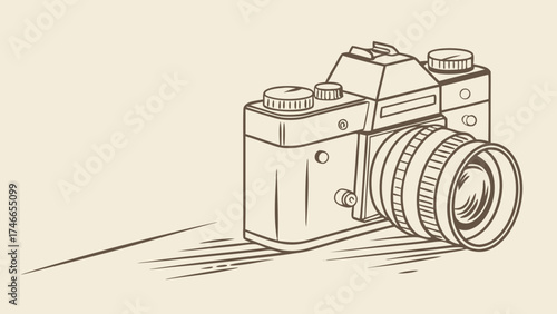 Vintage Camera Illustration.